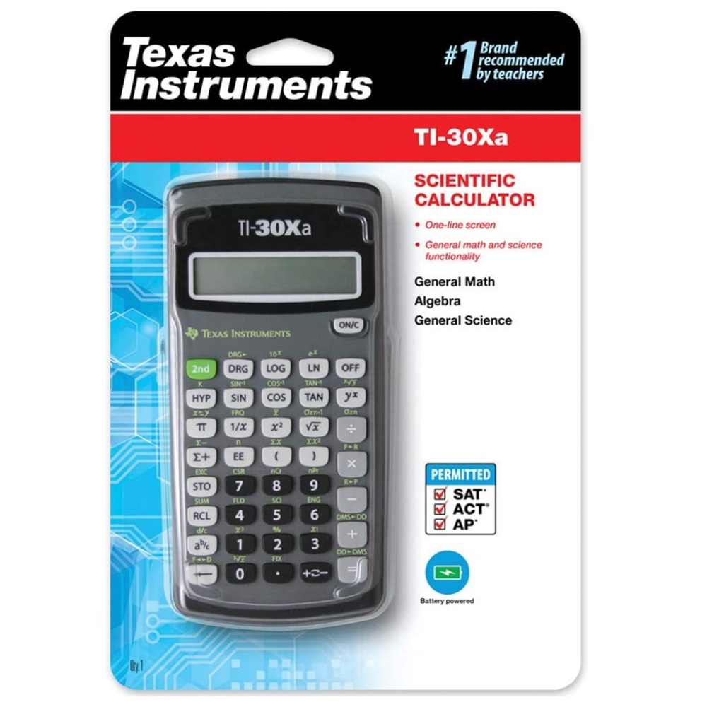2/2 Texas Instruments TI-30Xa Scientific Calculator W/ Manual